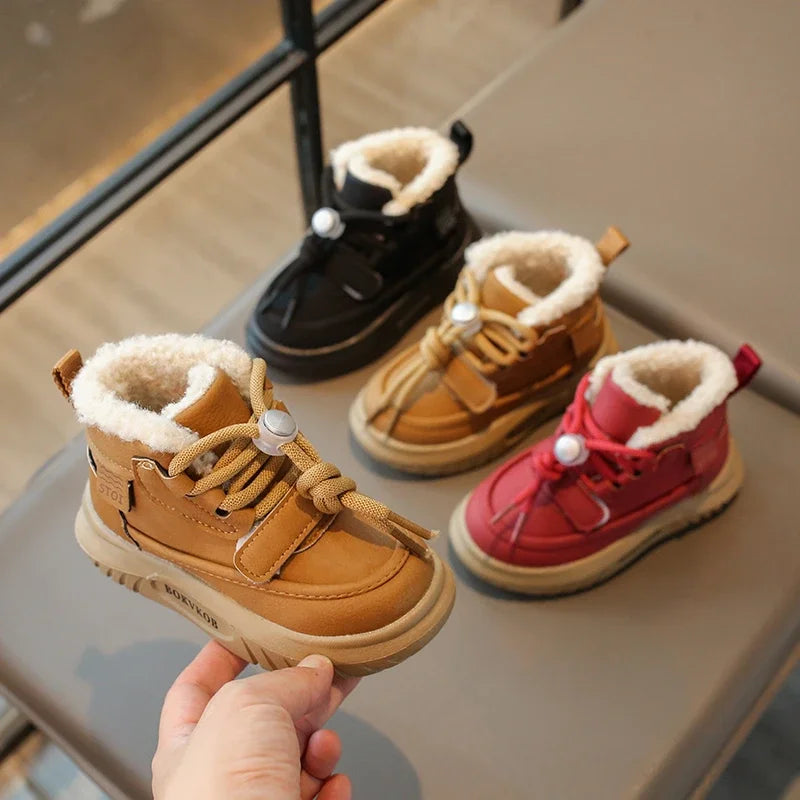 bottines fourrées enfant garcon