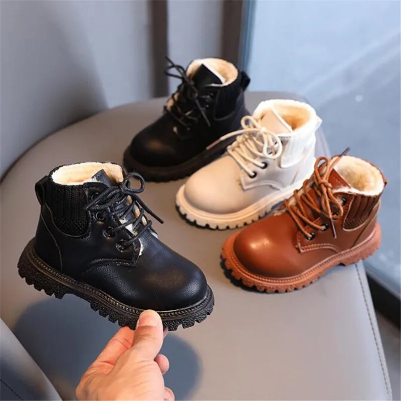 bottines cuir garçon