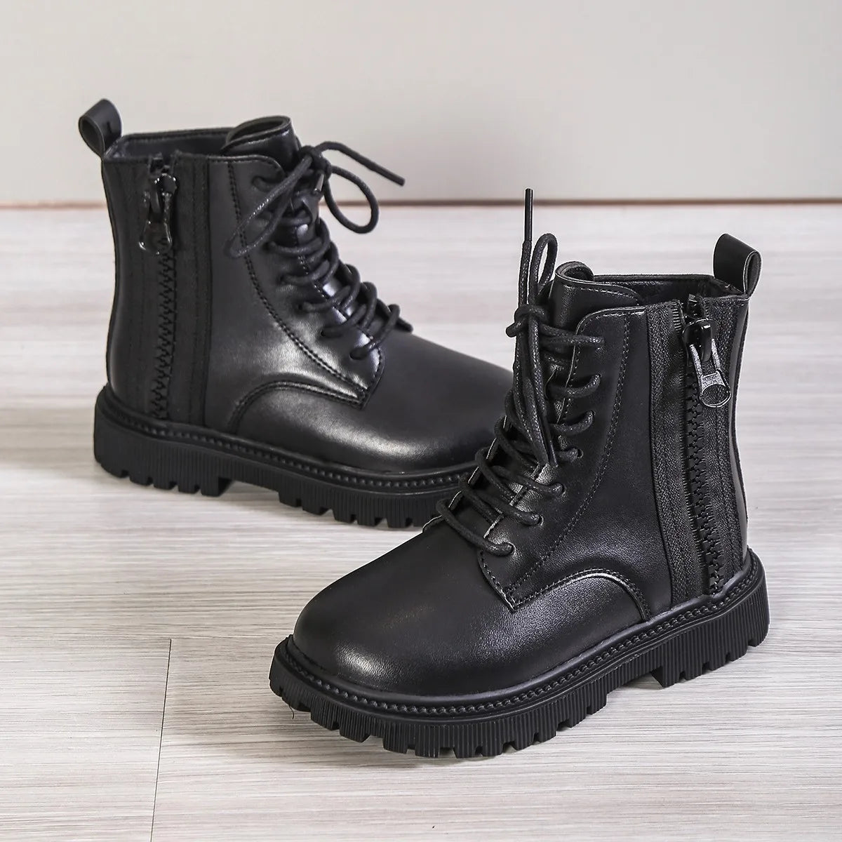 boots cuir enfant
