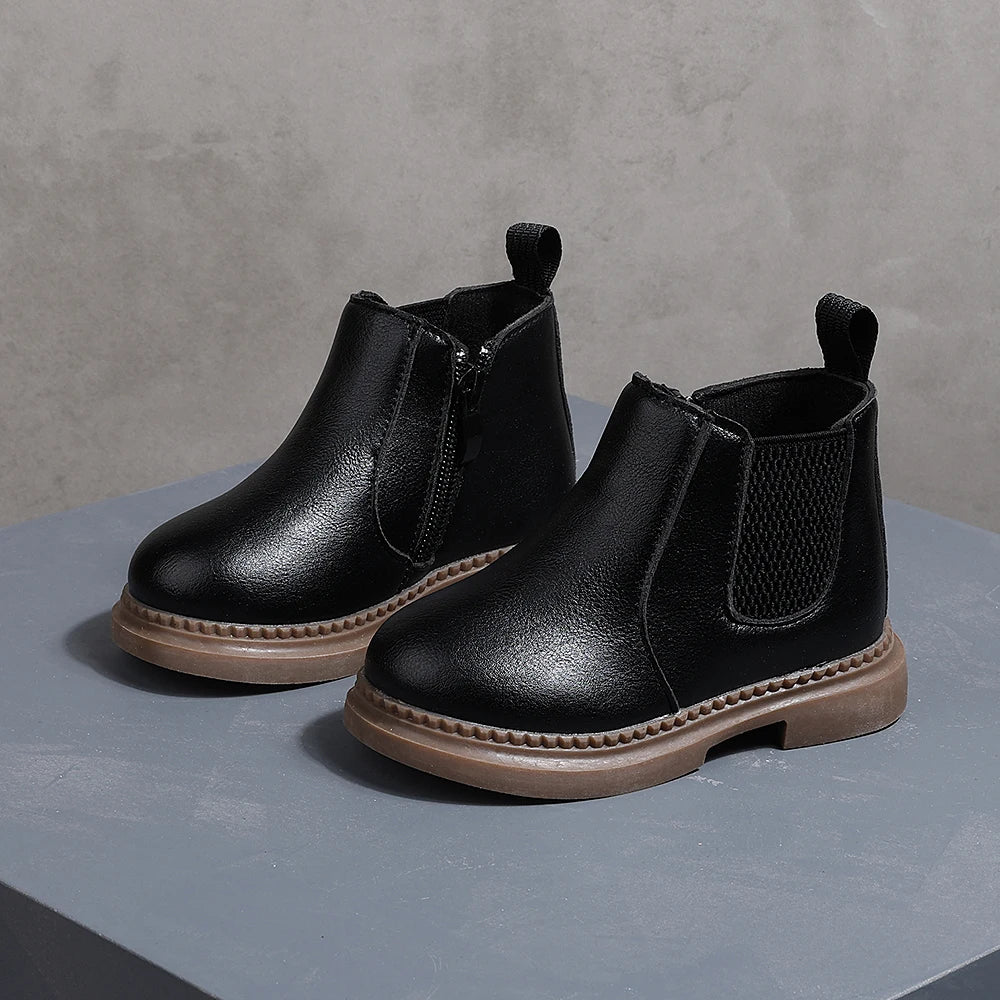botte cuir enfant