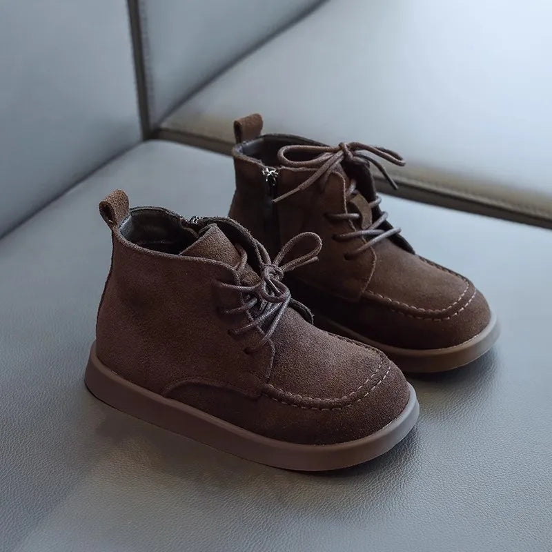 bottines daim garcon