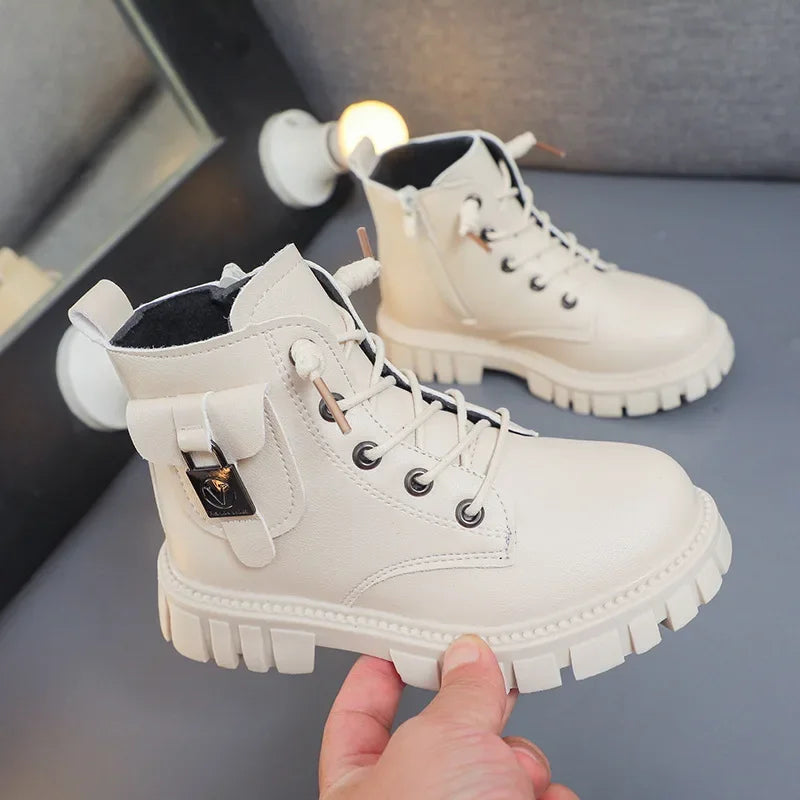 botte cuir enfant