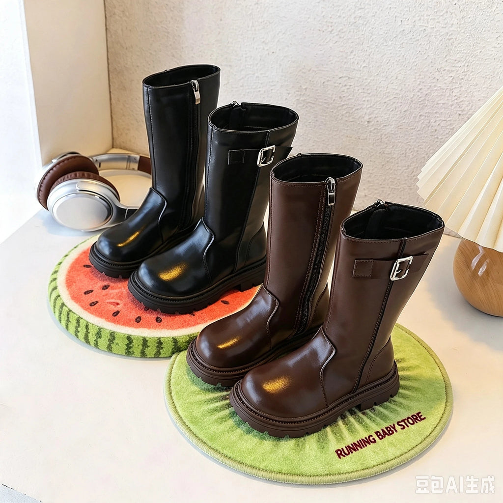 bottine cuir enfant