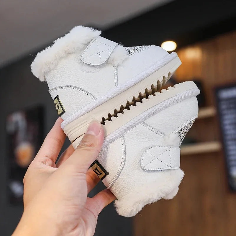 bottines bébé fille fourrées