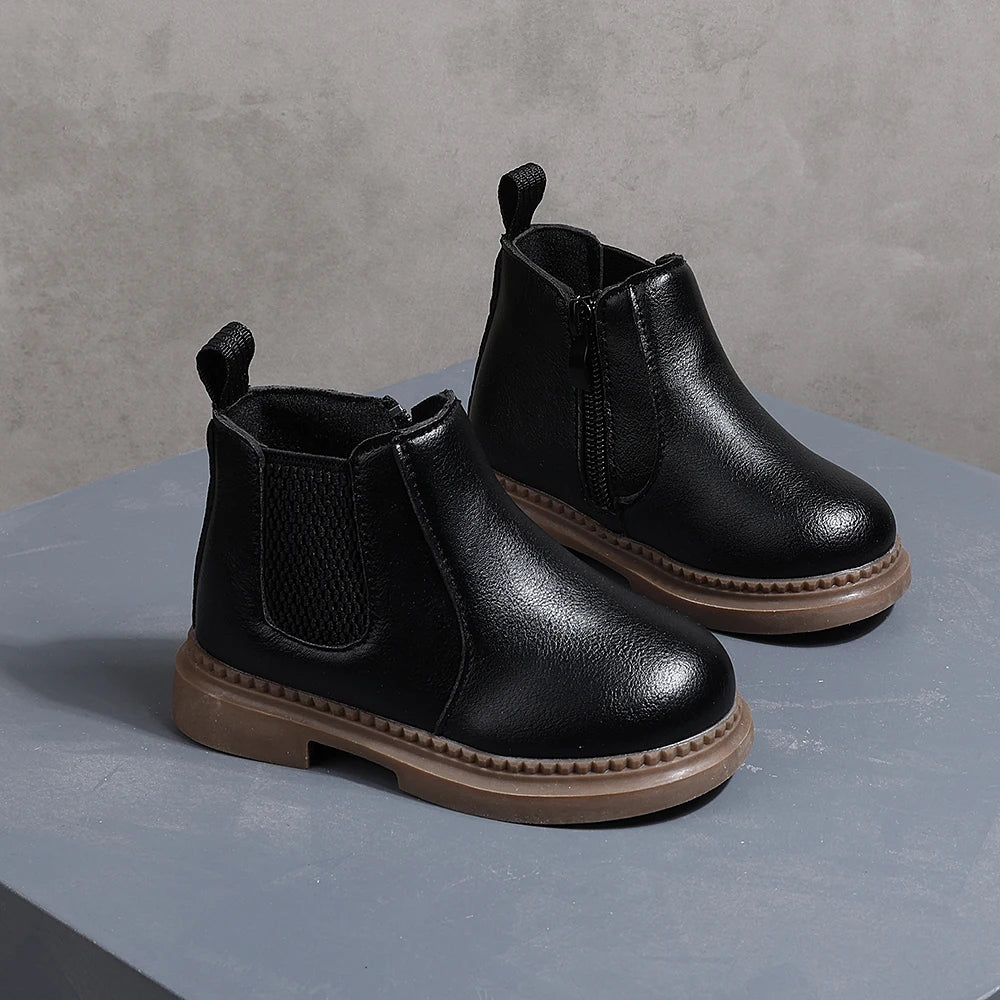 botte cuir enfant
