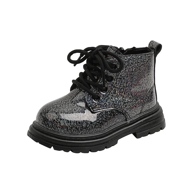 botte fille cuir