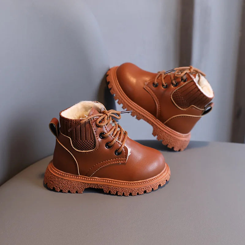 bottines cuir garçon