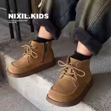 bottines daim garcon