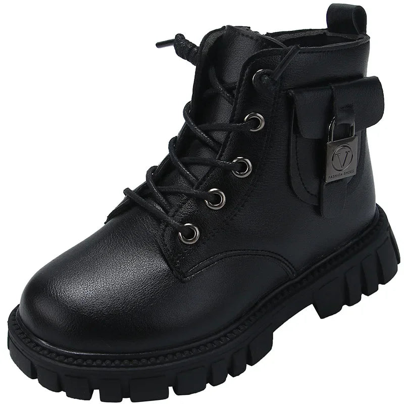 botte cuir enfant
