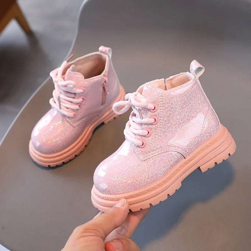 botte fille cuir