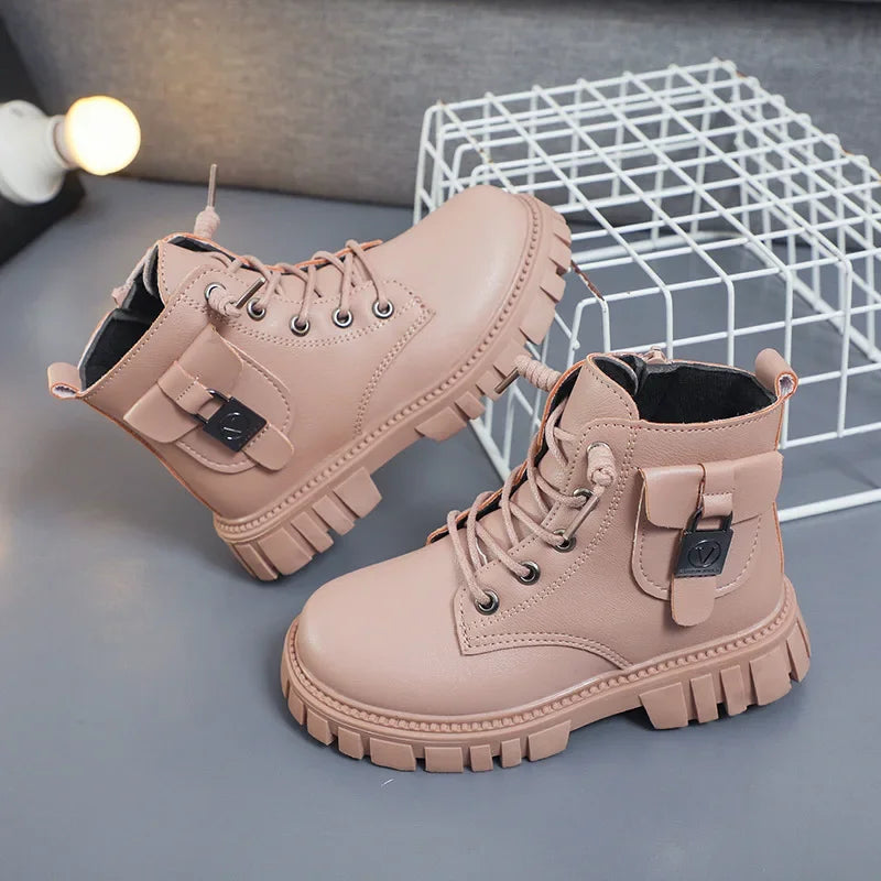 botte cuir enfant