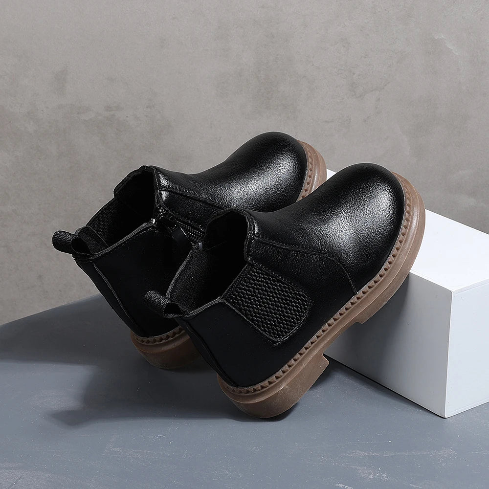 botte cuir enfant