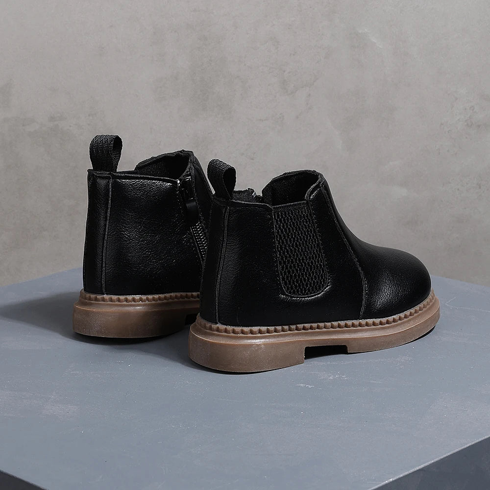 botte cuir enfant