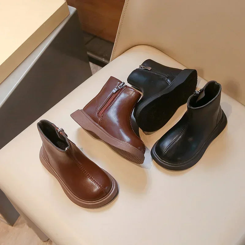 bottines enfant cuir