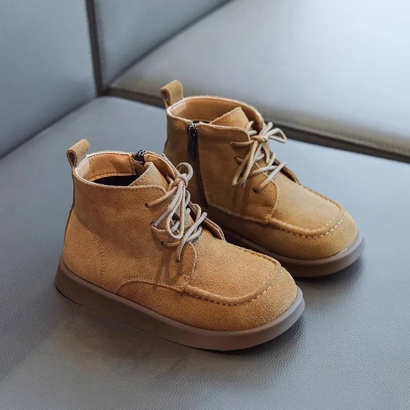 bottines daim garcon