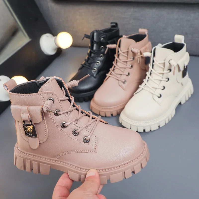 botte cuir enfant
