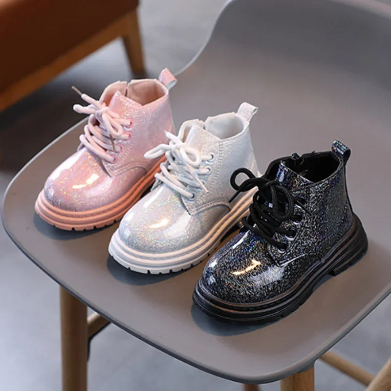 botte fille cuir