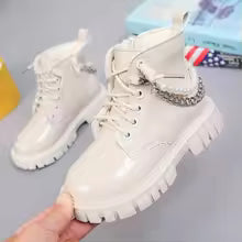 bottines cuir enfant fille