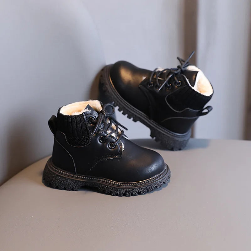bottines cuir garçon