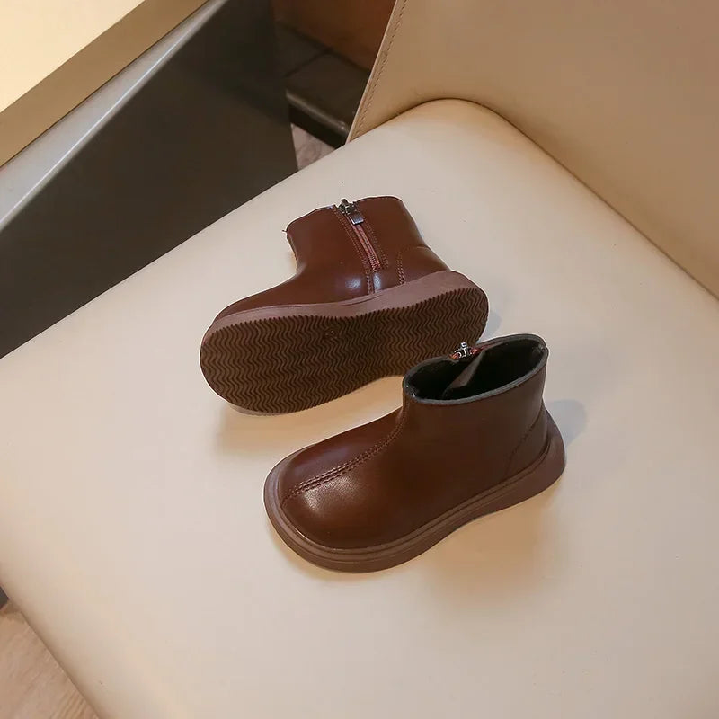 bottines enfant cuir