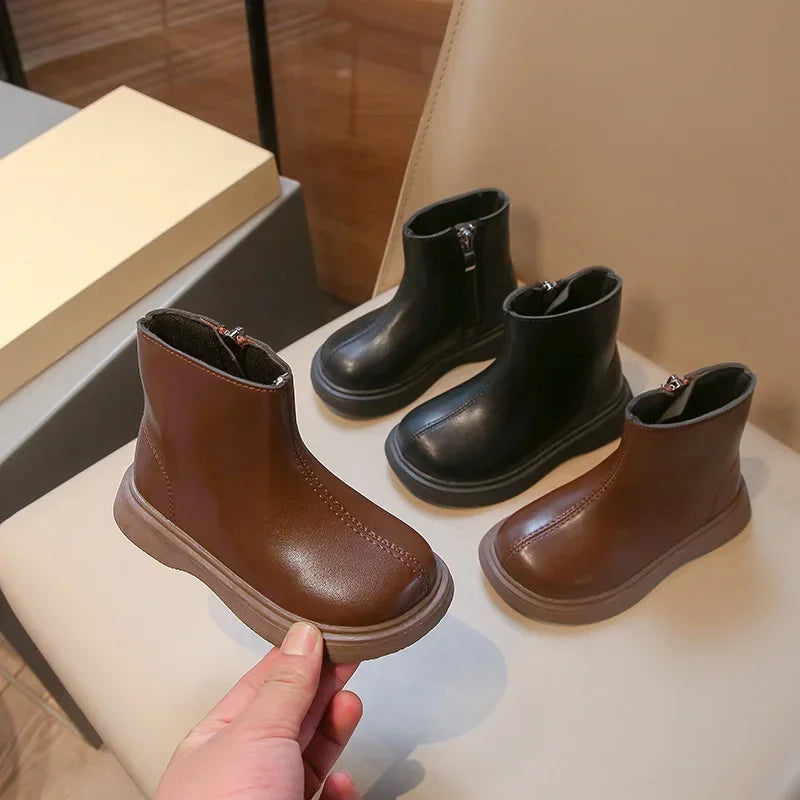 bottines enfant cuir