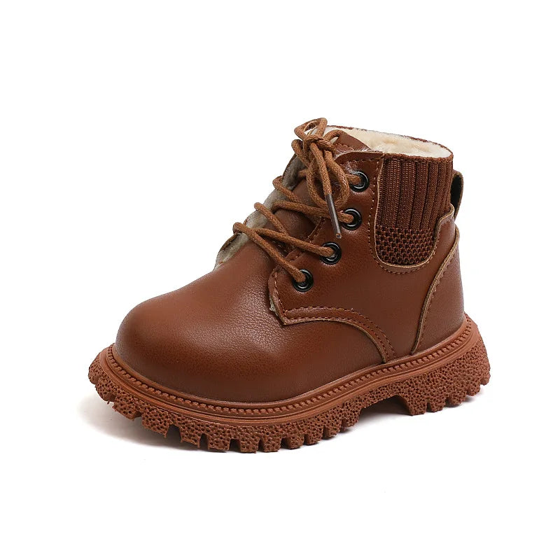bottines cuir garçon
