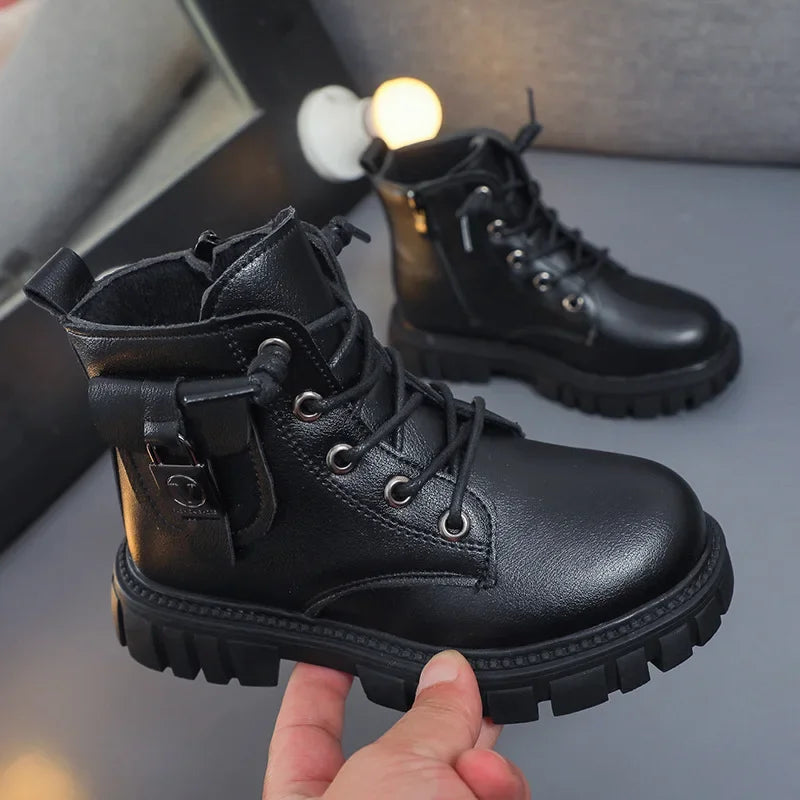 botte cuir enfant