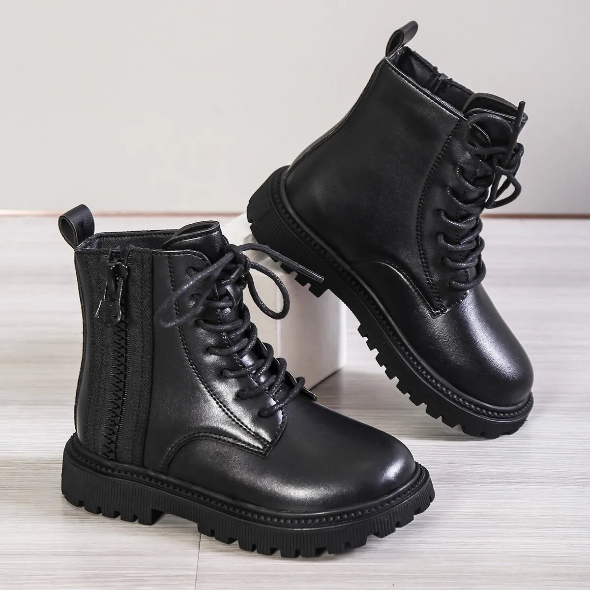 boots cuir enfant