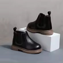 botte cuir enfant